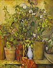 Paul Cezanne Flower Pots painting